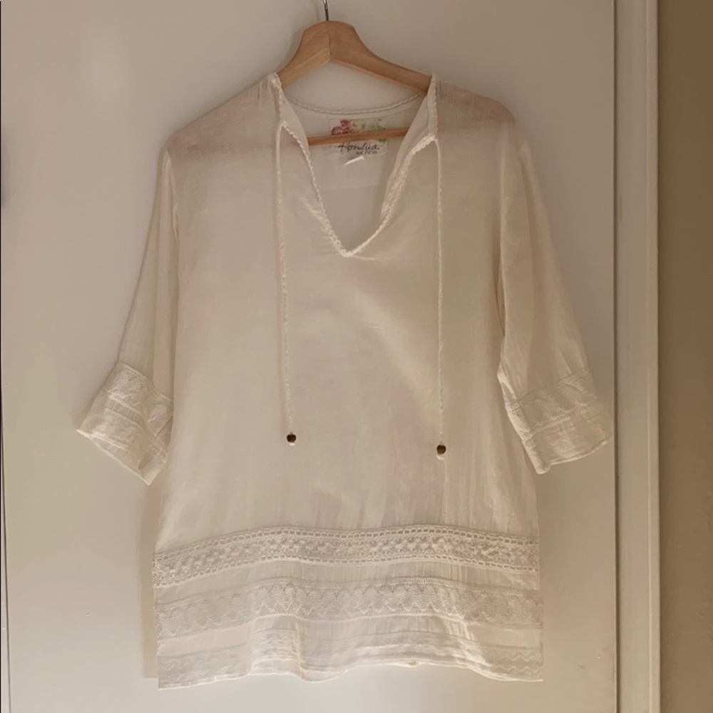 Honalua white linen swim cover